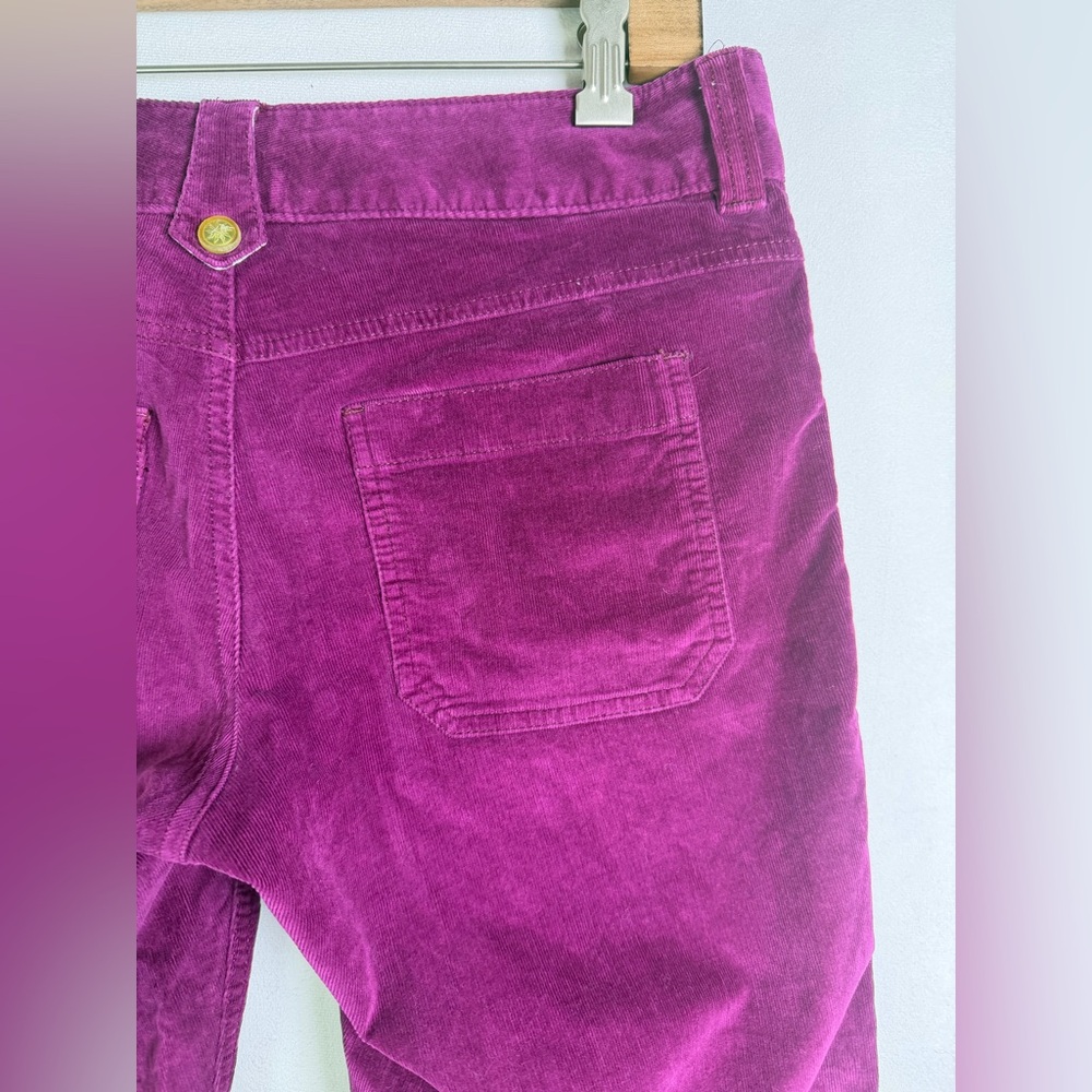 Athleta Women’s Loveland Corduroy Pant Raspberry Low Rise Stretch Cord Size 6P - Picture 6 of 12